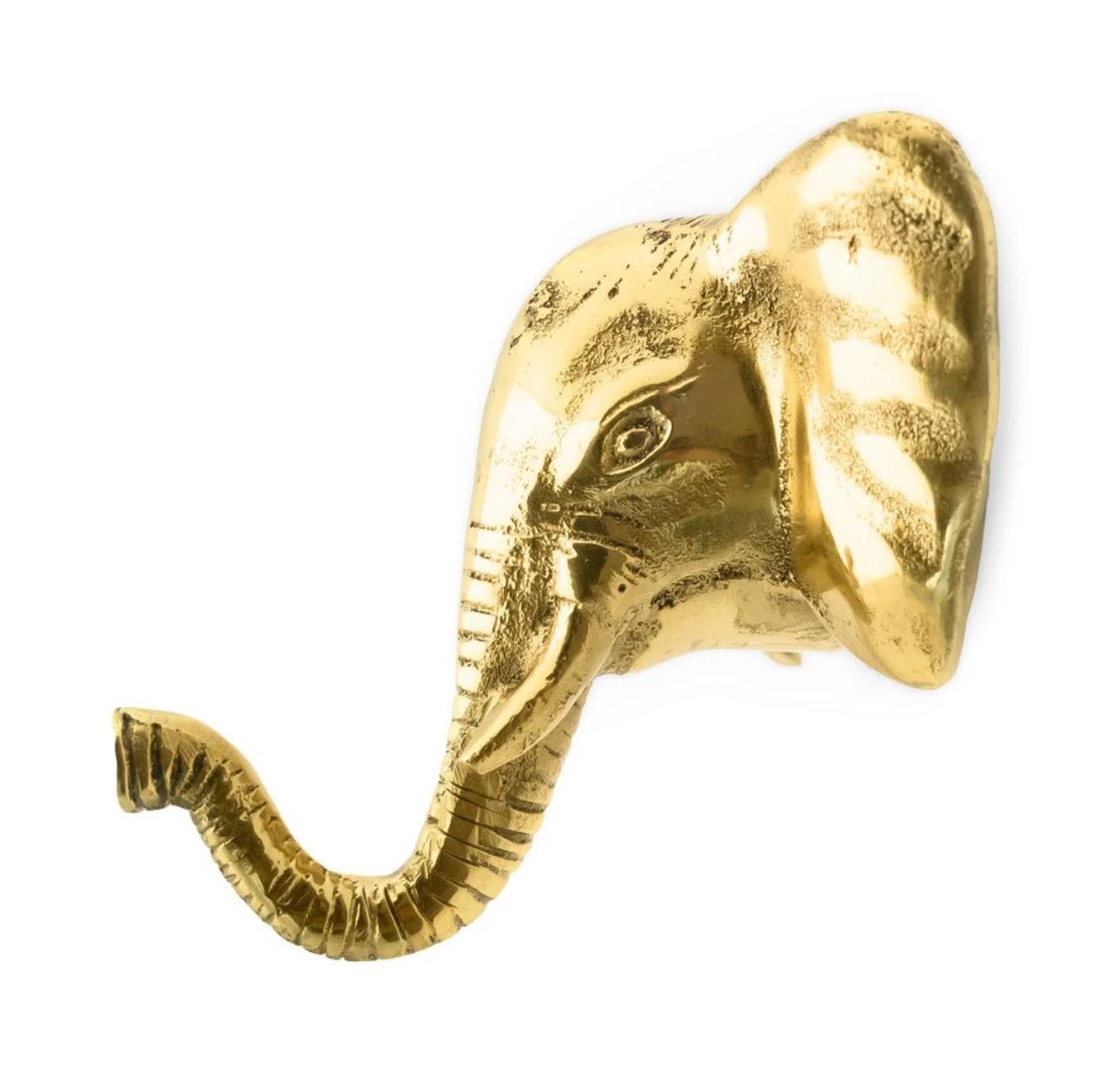 Elephant brass hook